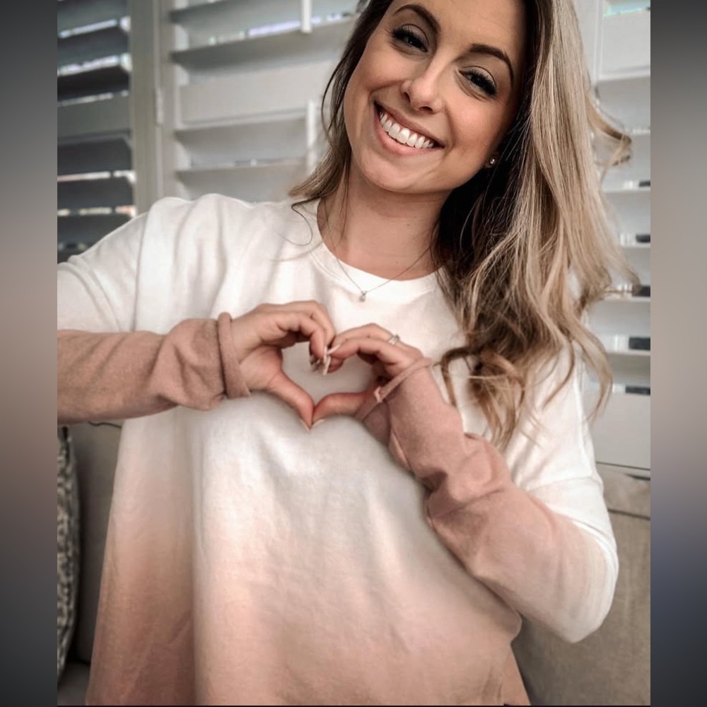 Women's Ombre Long Sleeve Top